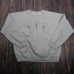 PS/LA Sweatshirt Mens L Gray Pullover Fleece Heavyweight Graphic Tagless